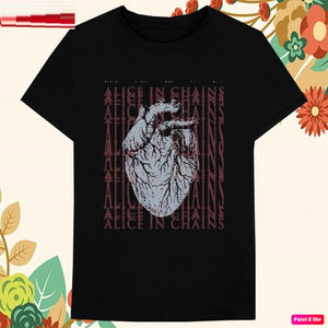 Alice In Chains Black Gives Way To Blue Heart T-shirts